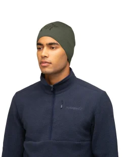 /29 light merinoUll logo Beanie